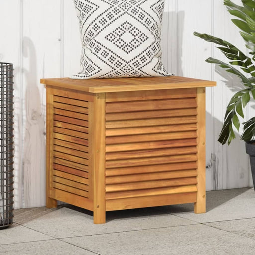 Garden Storage Box With Louver 60x50x56 Cm Solid Wood