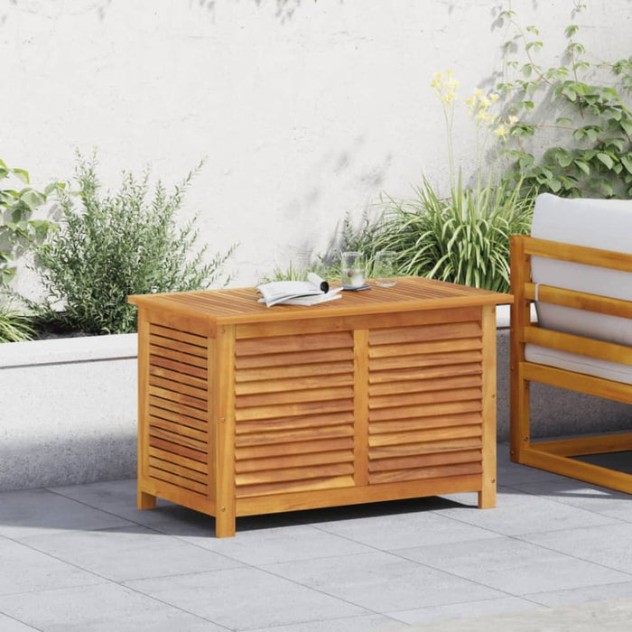 Garden Storage Box With Louver 90x50x56 Cm Solid Wood