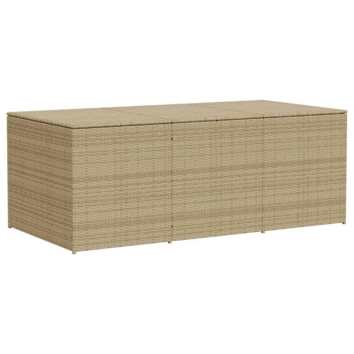 Garden Storage Box Mix Beige 984l Poly Rattan Tlpttp