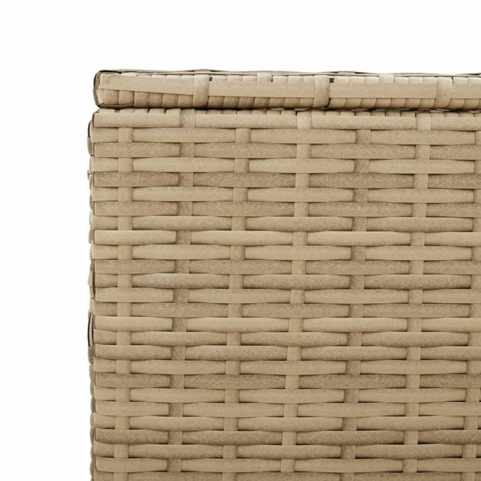 Garden Storage Box Mix Beige 984l Poly Rattan Tlpttp