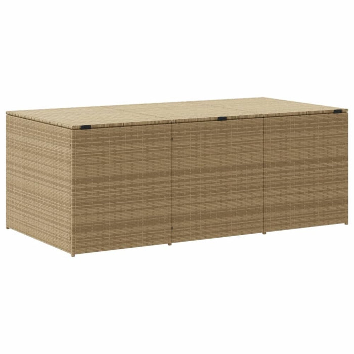 Garden Storage Box Mix Beige 984l Poly Rattan Tlpttp