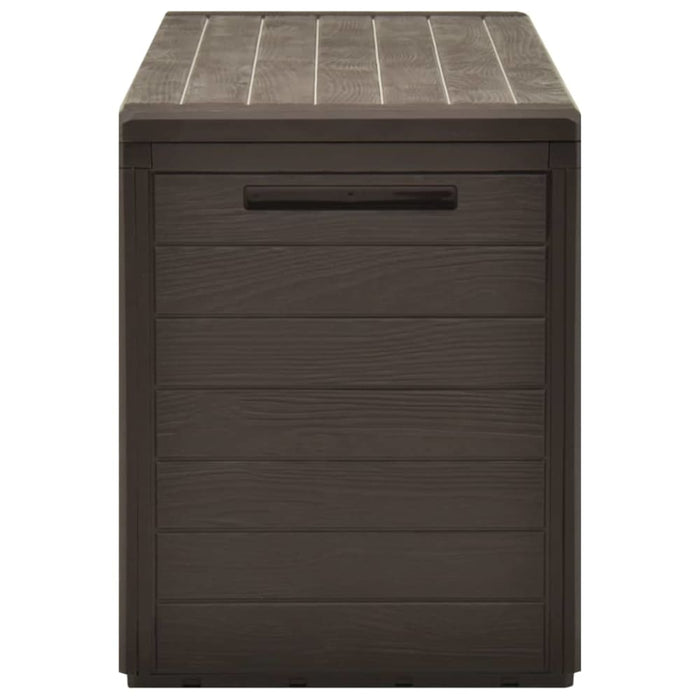 Garden Storage Box Brown 116x44x55 Cm Akaat