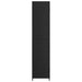 Garden Storage Cabinet Black 59x40x180 Cm Poly Rattan Toknix