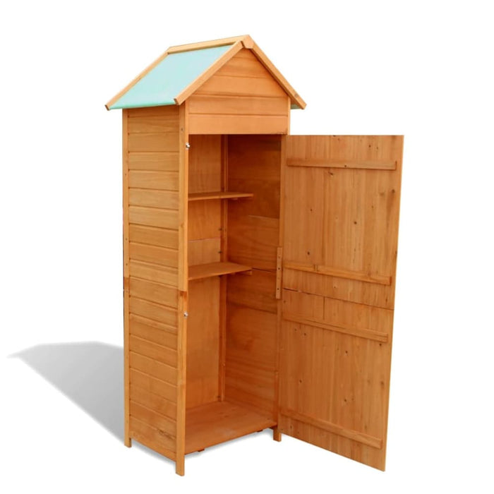 Garden Storage Cabinet Brown 79x49x190 Cm Aolpb