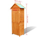 Garden Storage Cabinet Brown 79x49x190 Cm Aolpb