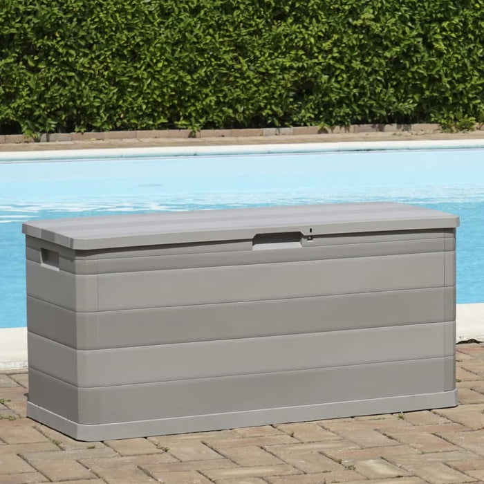 Garden Storage Box Grey 117x45x56 Cm Atibk