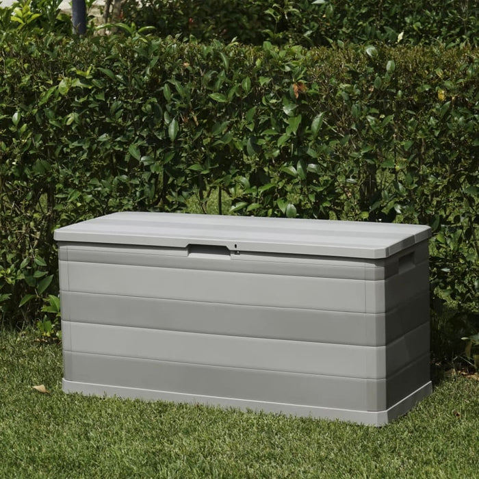 Garden Storage Box Grey 117x45x56 Cm Atibk