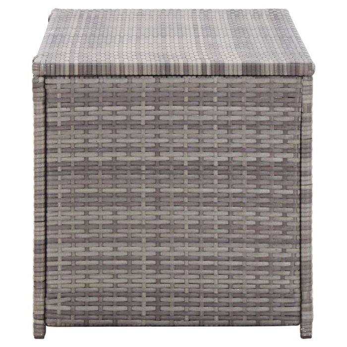 Garden Storage Box Poly Rattan 100x50x50 Cm Grey Alait