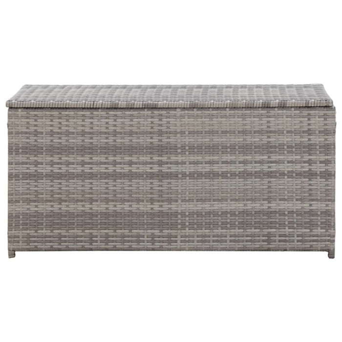 Garden Storage Box Poly Rattan 100x50x50 Cm Grey Alait