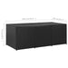 Garden Storage Box Poly Rattan 180x90x75 Cm Black Alaii