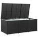 Garden Storage Box Poly Rattan 180x90x75 Cm Black Alaii