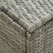 Garden Storage Box Poly Rattan 180x90x75 Cm Grey Alaik