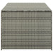 Garden Storage Box Poly Rattan 180x90x75 Cm Grey Alaik