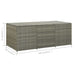 Garden Storage Box Poly Rattan 180x90x75 Cm Grey Alaik