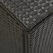 Garden Storage Box Poly Rattan 200x50x60 Cm Black Alaia