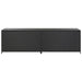 Garden Storage Box Poly Rattan 200x50x60 Cm Black Alaia