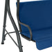 Garden Swing Bench Dark Blue 170x110x153 Cm Fabric Anppi