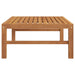 Garden Table 63x63x30 Cm Solid Teak Wood Tolobt