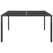 Garden Table Anthracite 130x130x72 Cm Steel And Glass Totbkt