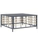 Garden Table Anthracite 70x70x34 Cm Poly Rattan Tlaott