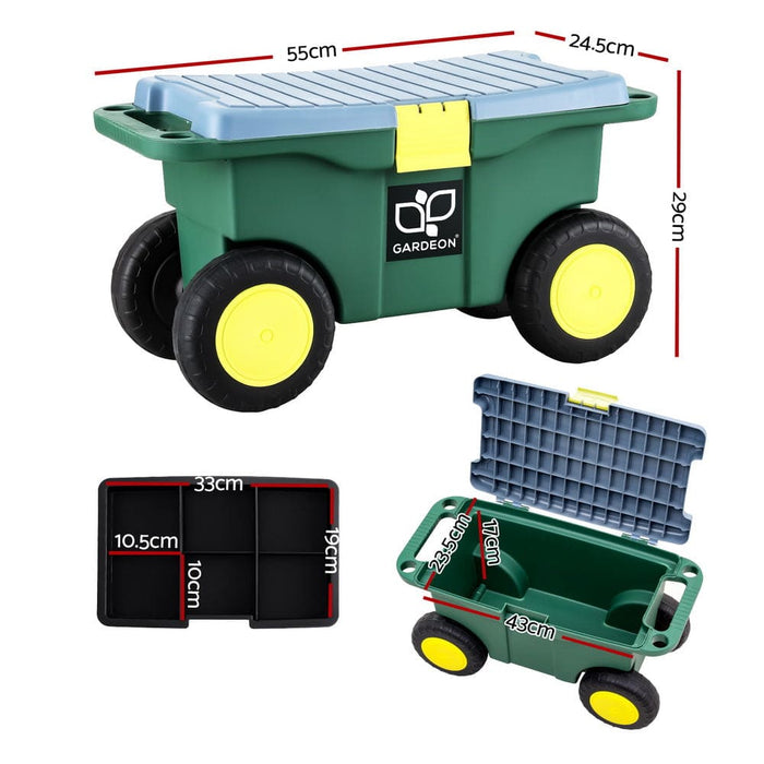 Garden Tool Storage Cart 3-in-1 Green