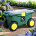Garden Tool Storage Cart 3-in-1 Green