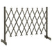 Garden Trellis Fence Grey 150x80 Cm Solid Firwood Toanxi