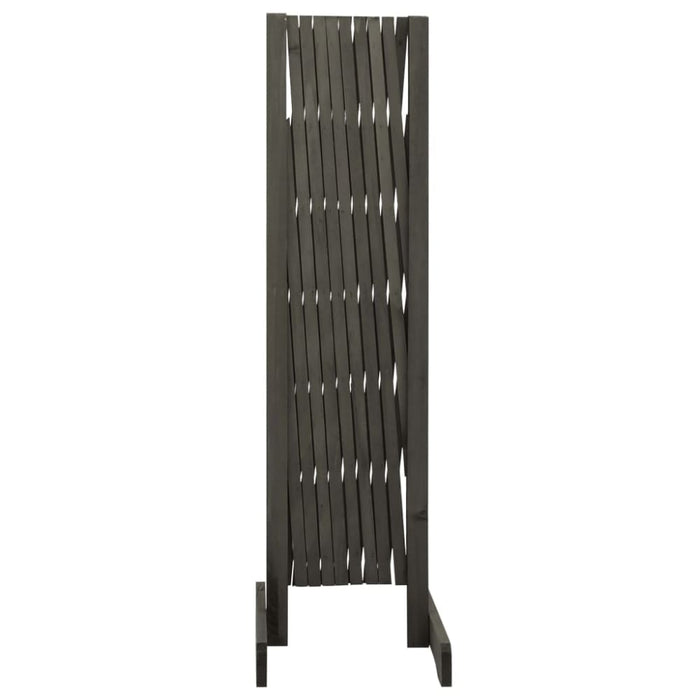 Garden Trellis Fence Grey 180x100 Cm Solid Firwood Toanxk