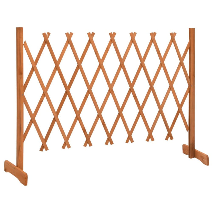 Garden Trellis Fence Orange 150x80 Cm Solid Firwood Toanxl