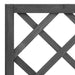 Garden Trellis Planter Black 70x30x135 Cm Solid Firwood