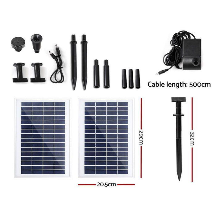 Gardeon 110w Solar Powered Water Pond Pump Outdoor