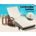 Gardeon Set Of 2 Outdoor Sun Lounge Chair With Cushion-