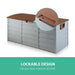 Gardeon 290l Outdoor Storage Box - Brown