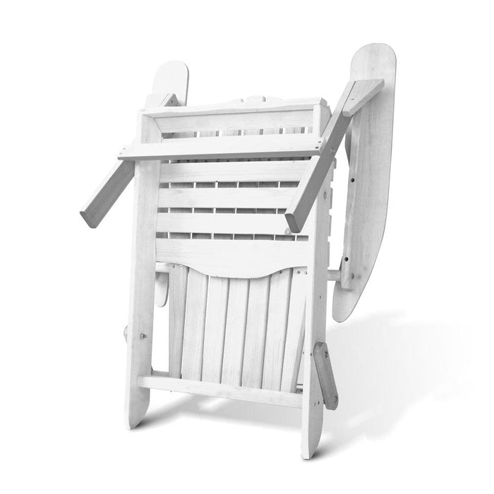 Gardeon 3 Piece Outdoor Adirondack Beach Chair And Table