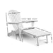 Gardeon 3 Piece Outdoor Adirondack Lounge Beach Chair Set