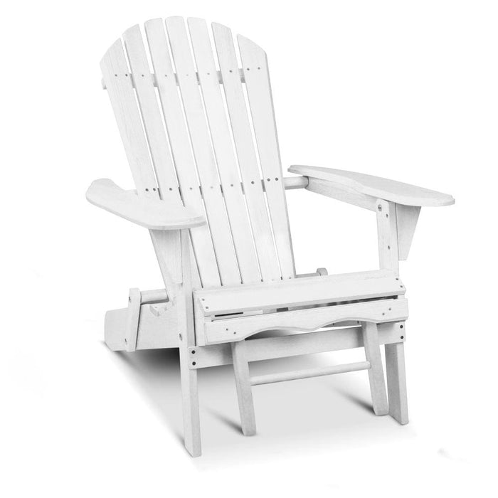 Gardeon 3 Piece Outdoor Adirondack Lounge Beach Chair Set