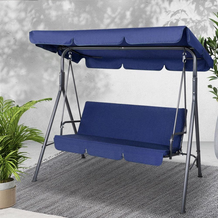 Gardeon Canopy Swing Chair - Navy