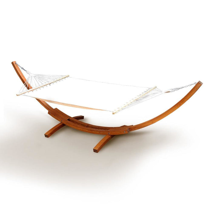 Gardeon Double Hammock With Wooden Stand