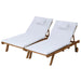 Gardeon 2pc Sun Lounge Wooden Lounger Outdoor Furniture Day