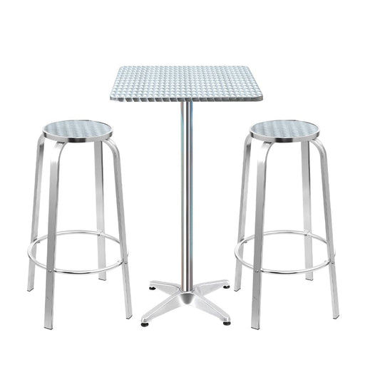 Gardeon Outdoor Bistro Set Bar Table Stools Adjustable