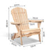 Gardeon Outdoor Chairs Furniture Beach Chair Lounge Wooden