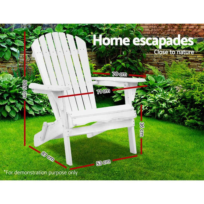 Gardeon Outdoor Furniture Adirondack Chairs Beach Chair