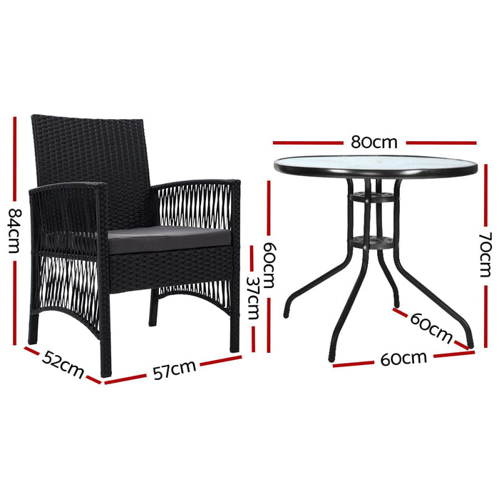 Gardeon Outdoor Furniture Dining Chairs Wicker Garden Patio