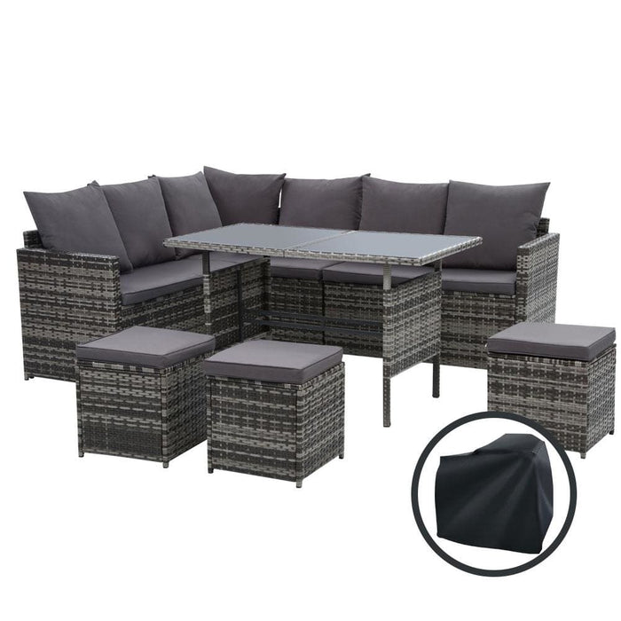 Gardeon Outdoor Furniture Dining Setting Sofa Set Lounge