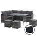 Gardeon Outdoor Furniture Dining Setting Sofa Set Wicker 9