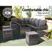 Gardeon Outdoor Furniture Dining Setting Sofa Set Wicker 9