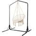 Gardeon Outdoor Hammock Chair With Stand Cotton Swing Relax