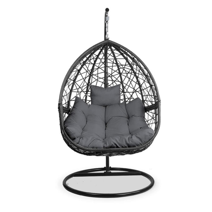 Gardeon Outdoor Hanging Swing Chair - Black