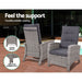 Gardeon Outdoor Patio Furniture Recliner Chairs Table