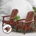 Gardeon 3pc Outdoor Setting Beach Chairs Table Wooden